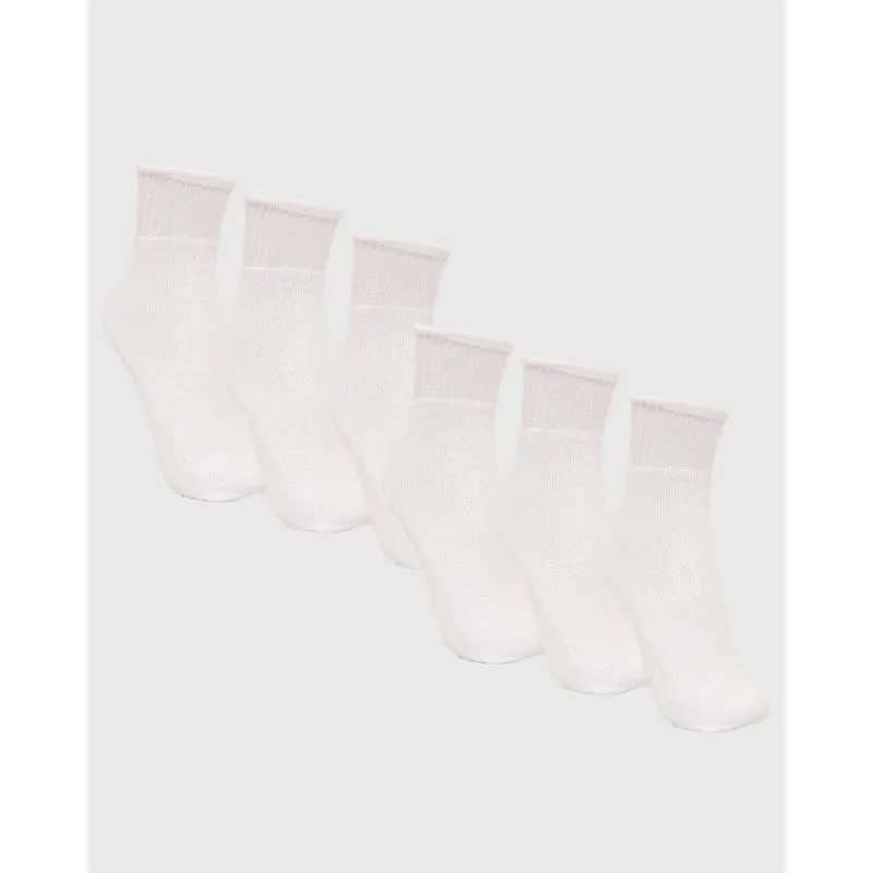Kit 6 Pares De Meias Masculina Cano Curto Fitter Branca 39 A 43