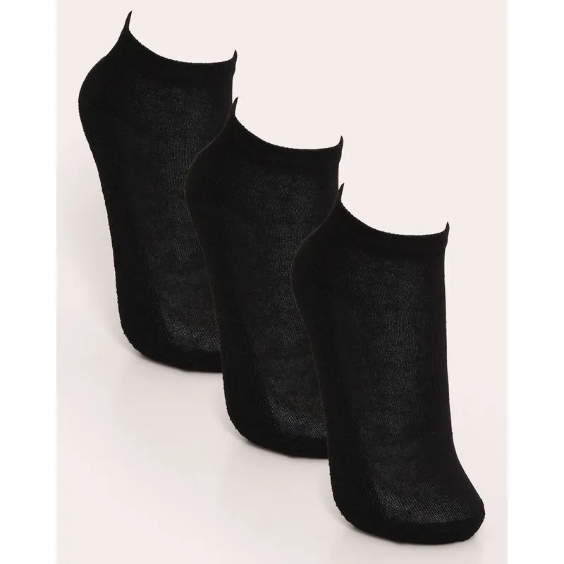 Kit Meia Masculina Cano Baixo 3 Pares Fitter Preta 39 A 42