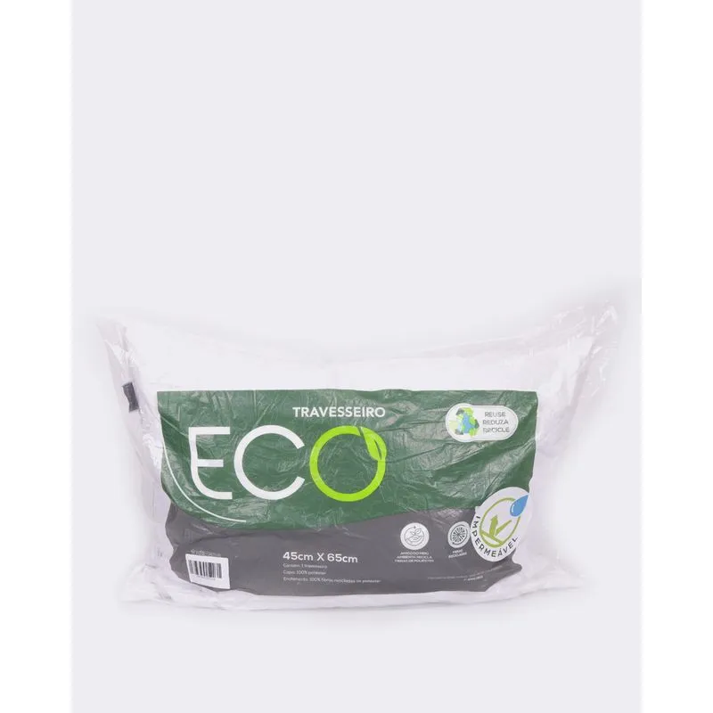 Travesseiro Eco Impermeável 45cmx65cm Branco UN