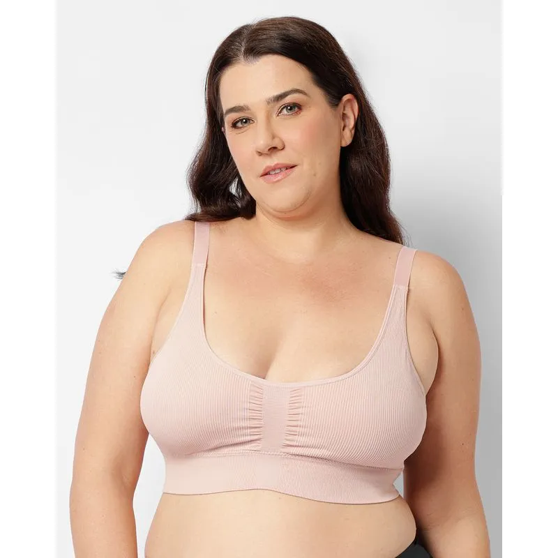 Sutiã Plus Size Feminino Top Zee Rucci Bojo Removível Rosa 50