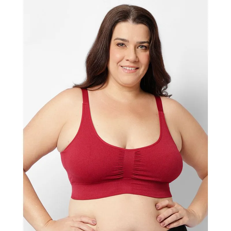 Sutiã Plus Size Feminino Top Zee Rucci Bojo Removível Vermelho 48