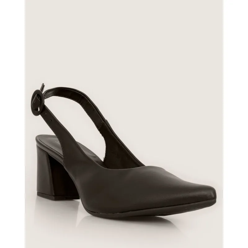 Sandália Feminina Scarpin Salto Bloco Preta 34
