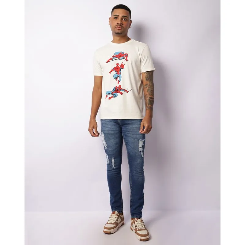 Calça Jeans Masculina Skinny Destroyed Azul 42