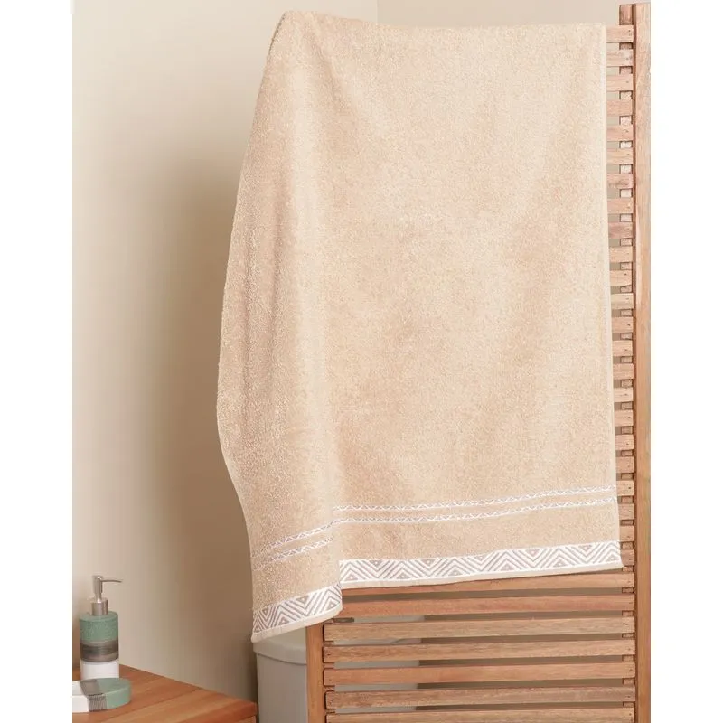 Toalha de Banho Jacquard 70cm x 140cm Döhler Bege UN