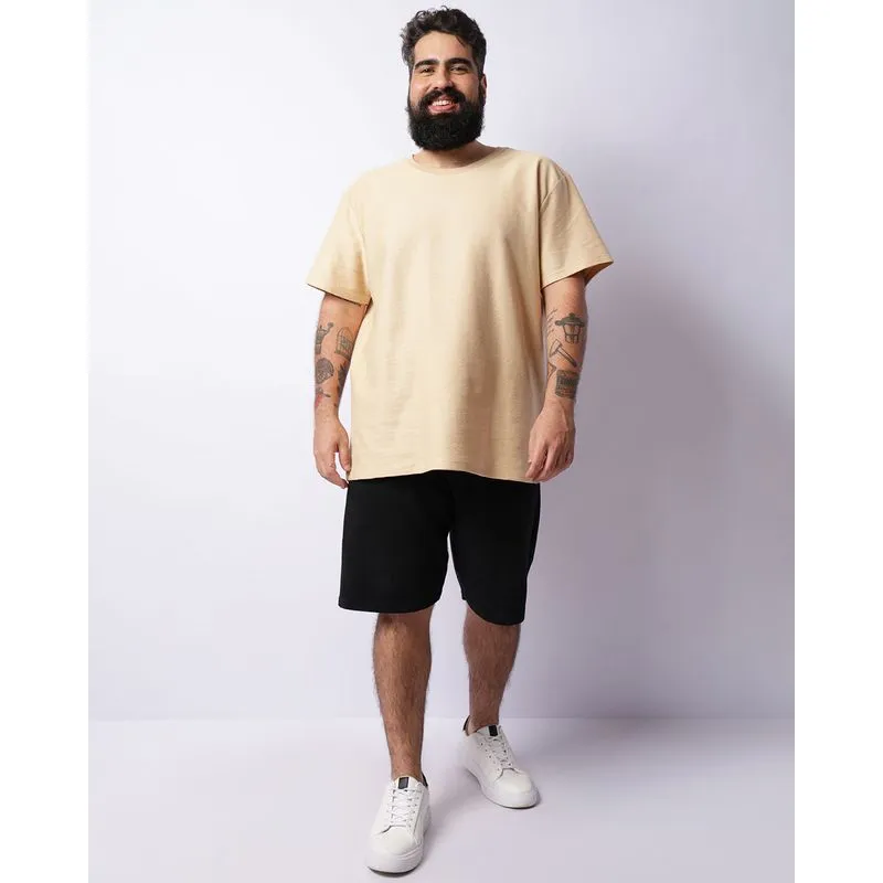 Bermuda Plus Size Masculina Reta Texturizada Preta G3