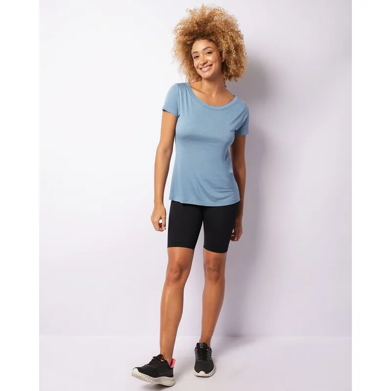 Bermuda Feminina Ciclista Básica Fitnnes Preta GG