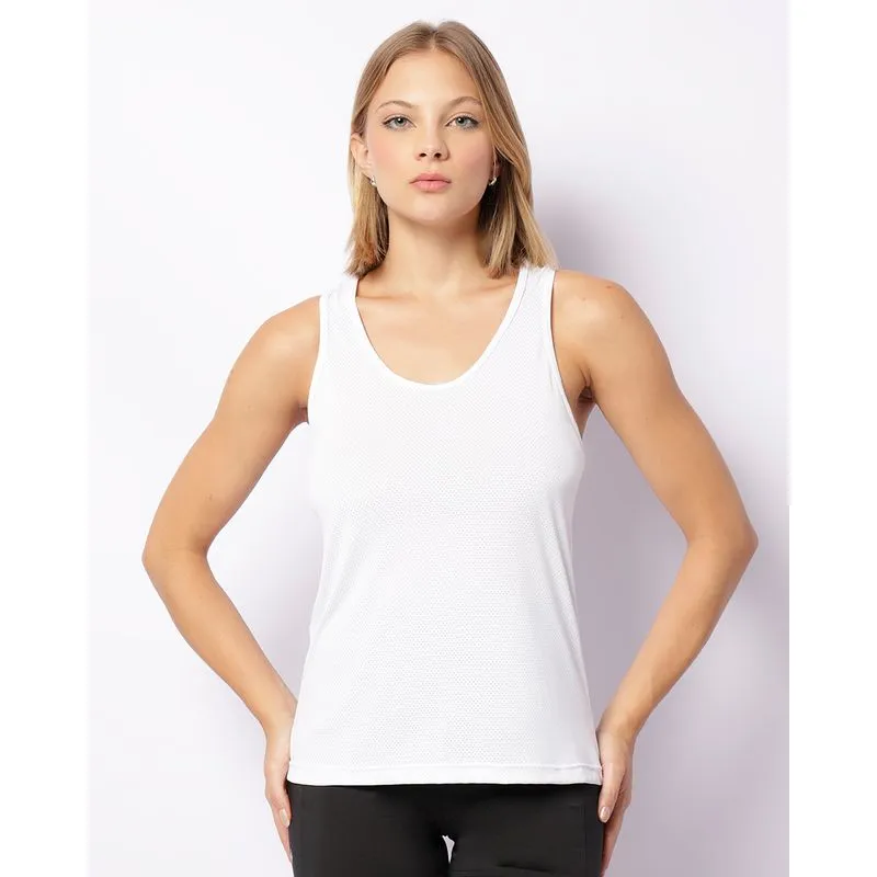Regata Fitness Feminina Nadador Branca G