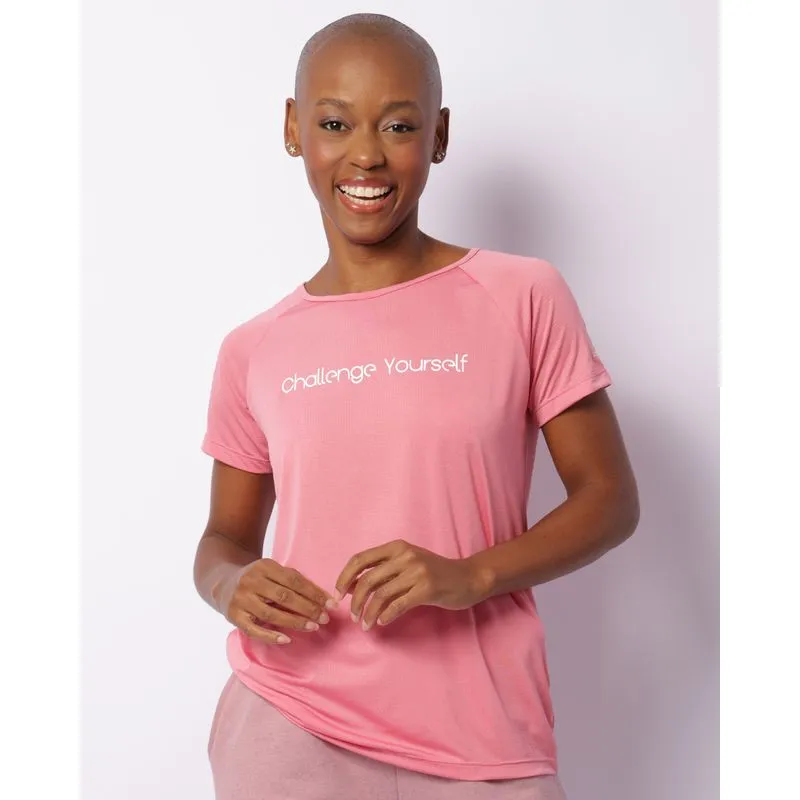 Blusa Fitness Feminina Fitter Estampa Localizada Rosa M