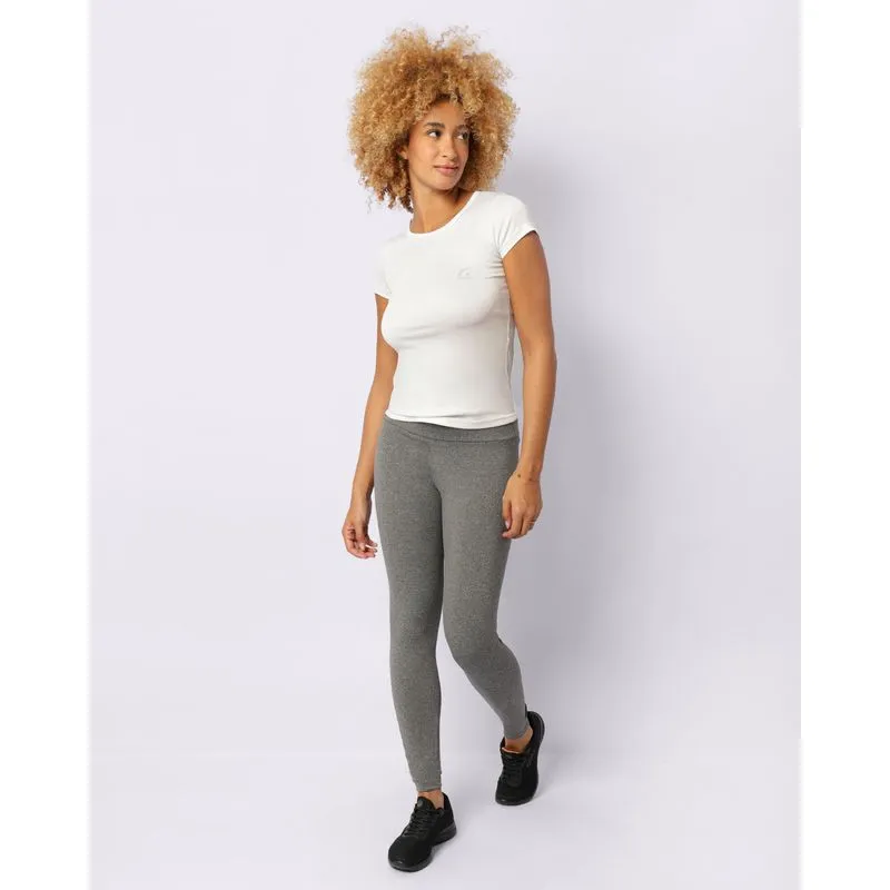 Calça Legging Fitness Feminina Fitter Cinza G