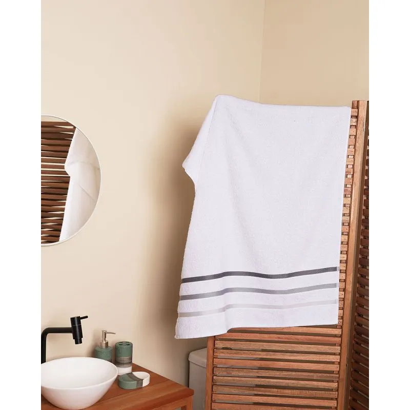 Toalha de Banho Teka 70cm x 30cm Dry Luiza Branca UN