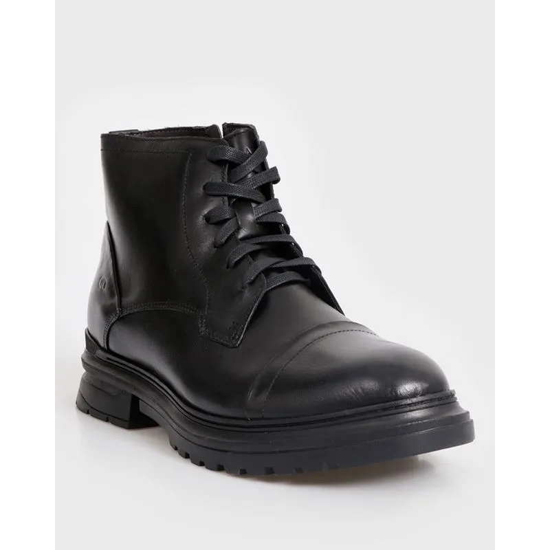 Bota Masculina Democrata Couro Garage Eron Preta 40