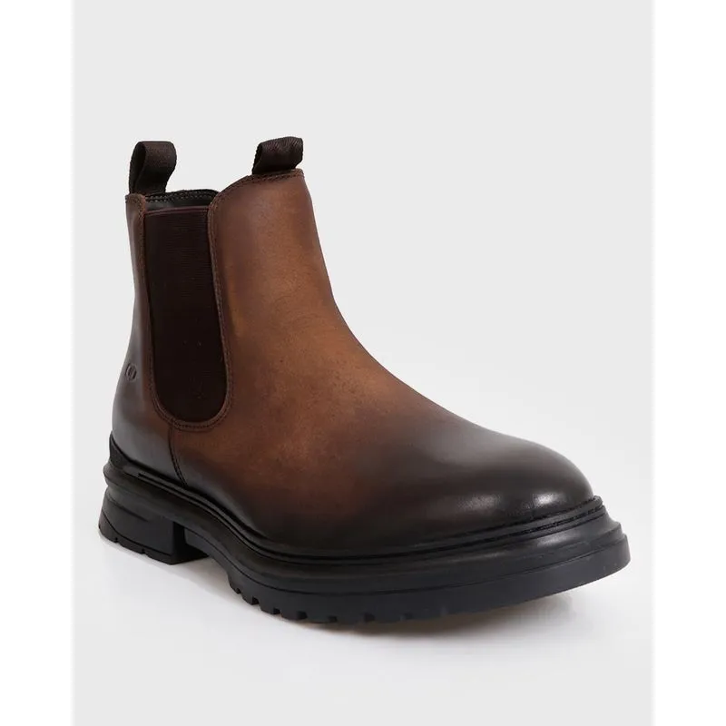 Bota Masculina Democrata Couro Garage Eron Marrom 39