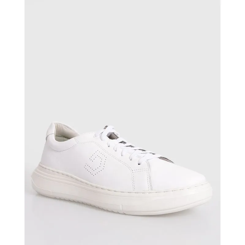 Tênis Masculino Casual Couro Democrata Joe Ultra Branco 40