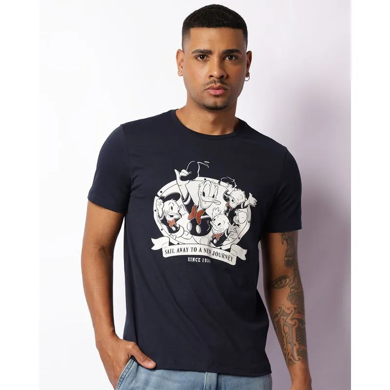 Camiseta Masculina Disney Donald 1934 Manga Curta Marinho M