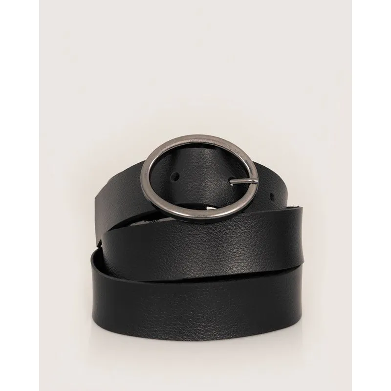 Cinto Feminino Slim Com Fivela Preto G