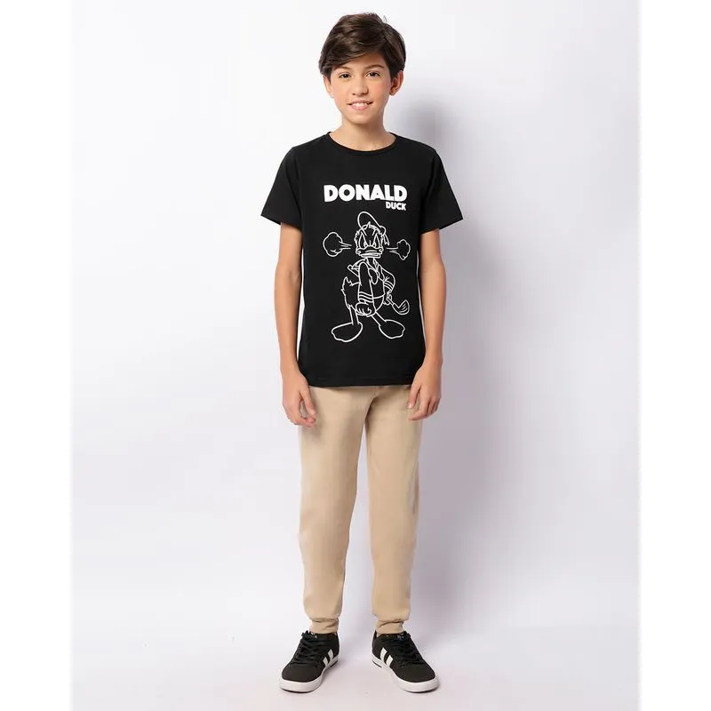 Calça Moletom Juvenil Peluciada Jogger Estampa Grafite Bege 16