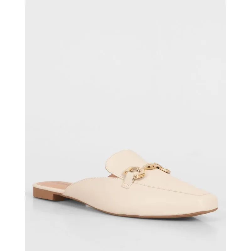 Mule Feminino Com Bridão Off White 38
