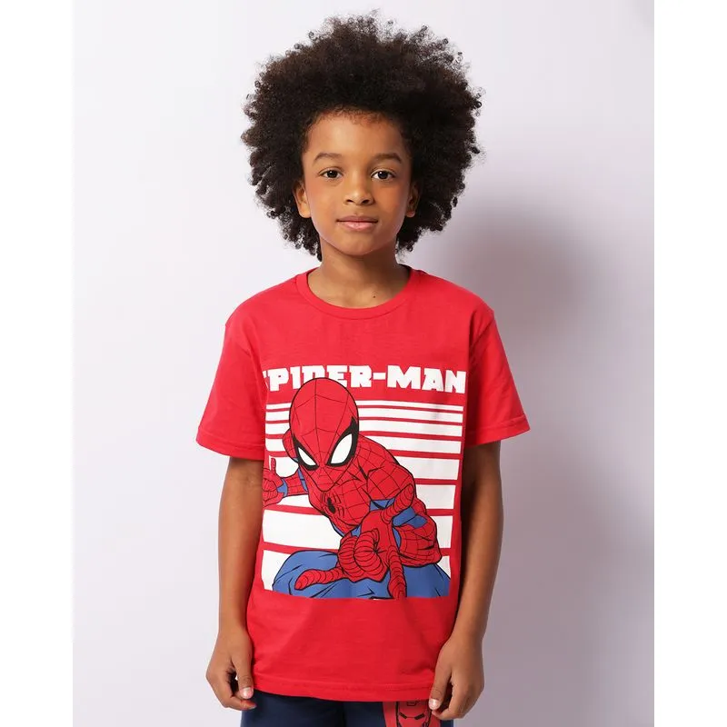 Camiseta Infantil Marvel Homem Aranha Manga Curta Vermelha 4