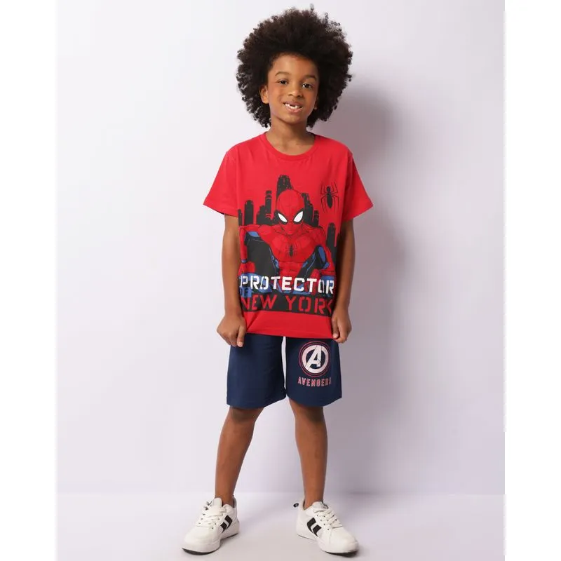 Bermuda Infantil Moletinho Marvel Os Vingadores Marinho 4