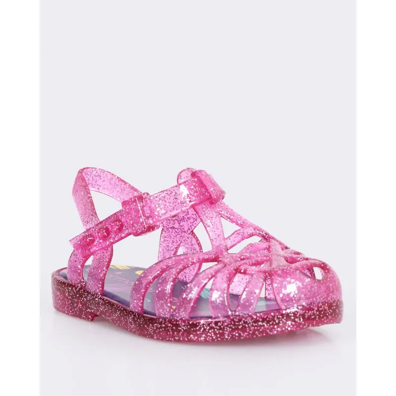 Sandália Bebê Babuche Max Glitter Rosa 19/20