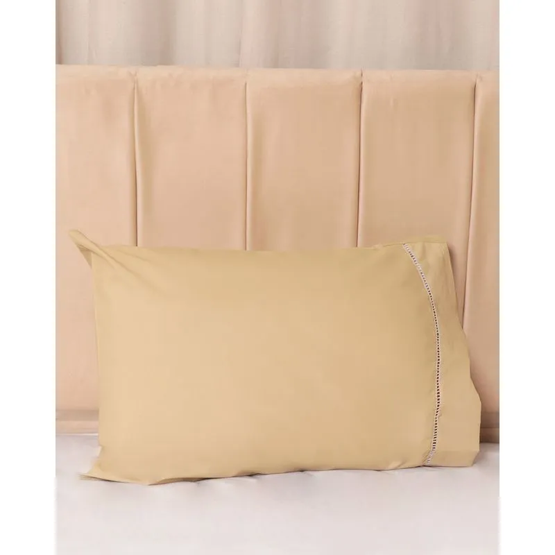 Fronha Ponto Palito Casanova 50cm X 70cm Bege UN