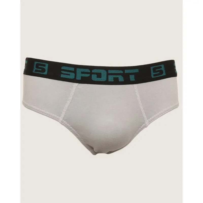 Cueca Masculina Slip Algodão Sortida Cinza M
