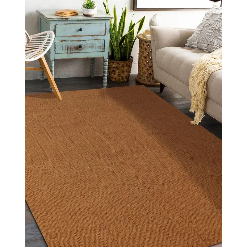 Tapete De Sala Mandacaru 1,50M x 1,00M Antiderrapante Marrom UN