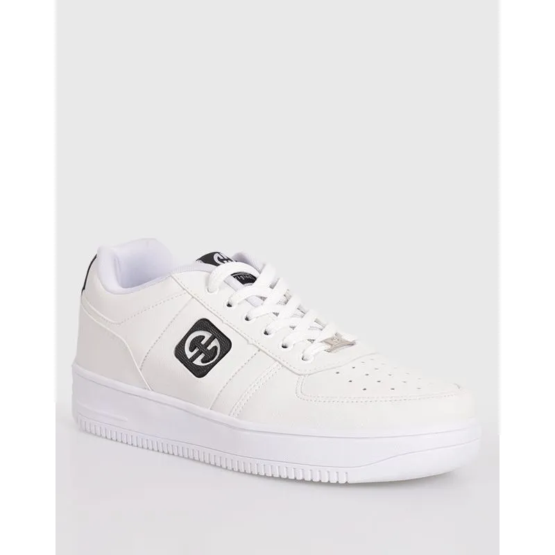 Tênis Casual Ollie Aplicação Com Recortes Branco 43