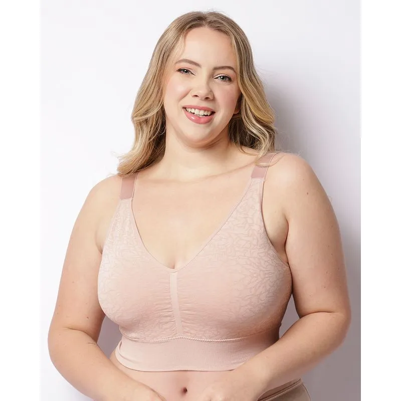 Sutiã Top Plus Size Feminino Zee Rucci Com Bojo Removível Rosa G2