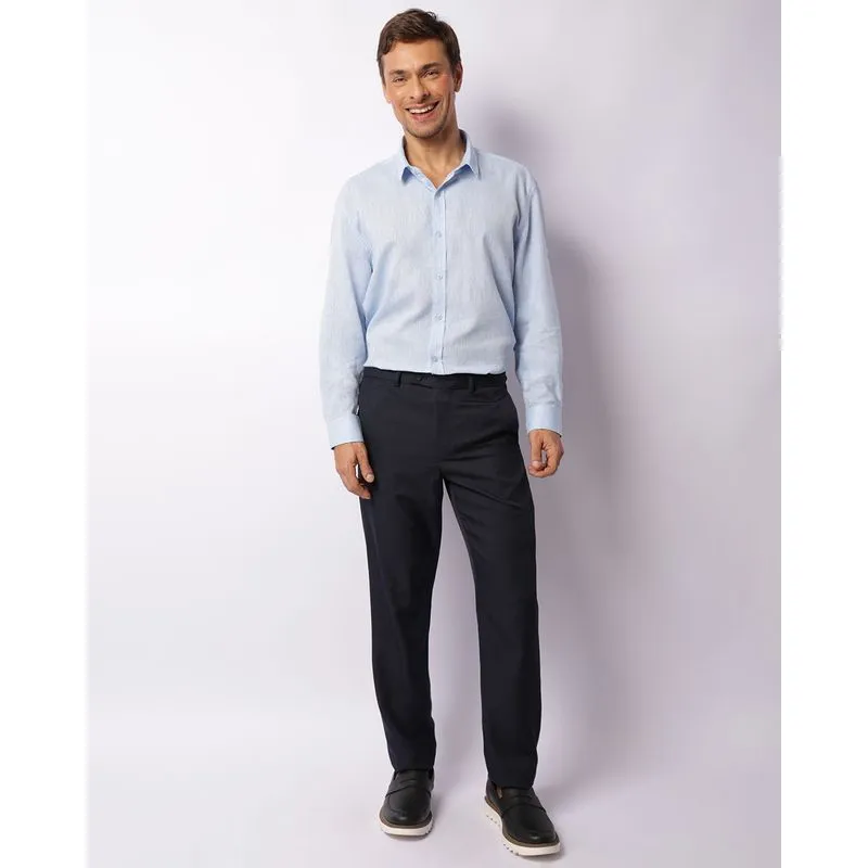 Calça Masculina Social Reta Marinho 44