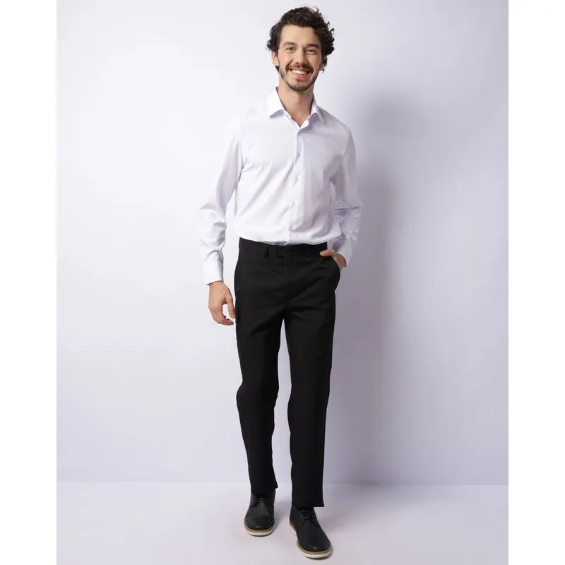 Calça Social Masculina Reta Preta 48