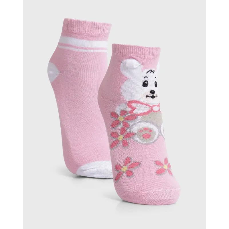 Kit 2 Pares De Meias Cano Médio Rosa 34 A 39