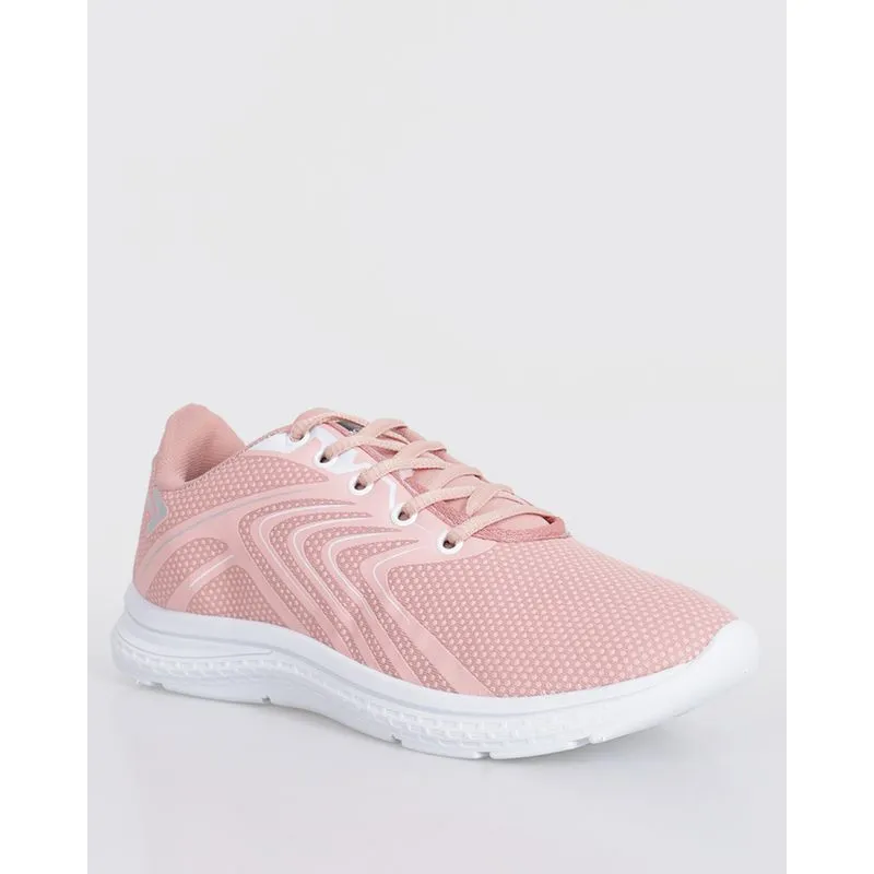 Tênis Feminino Esportivo Com Recortes Rosa 39