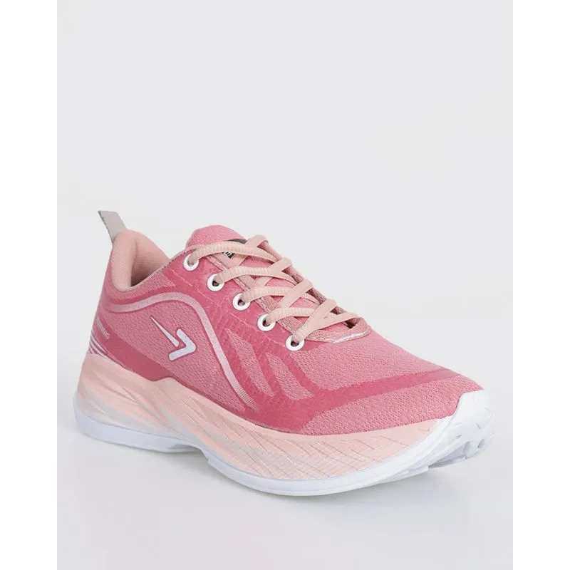 Tênis Feminino Esportivo Com Recortes Rosa 34