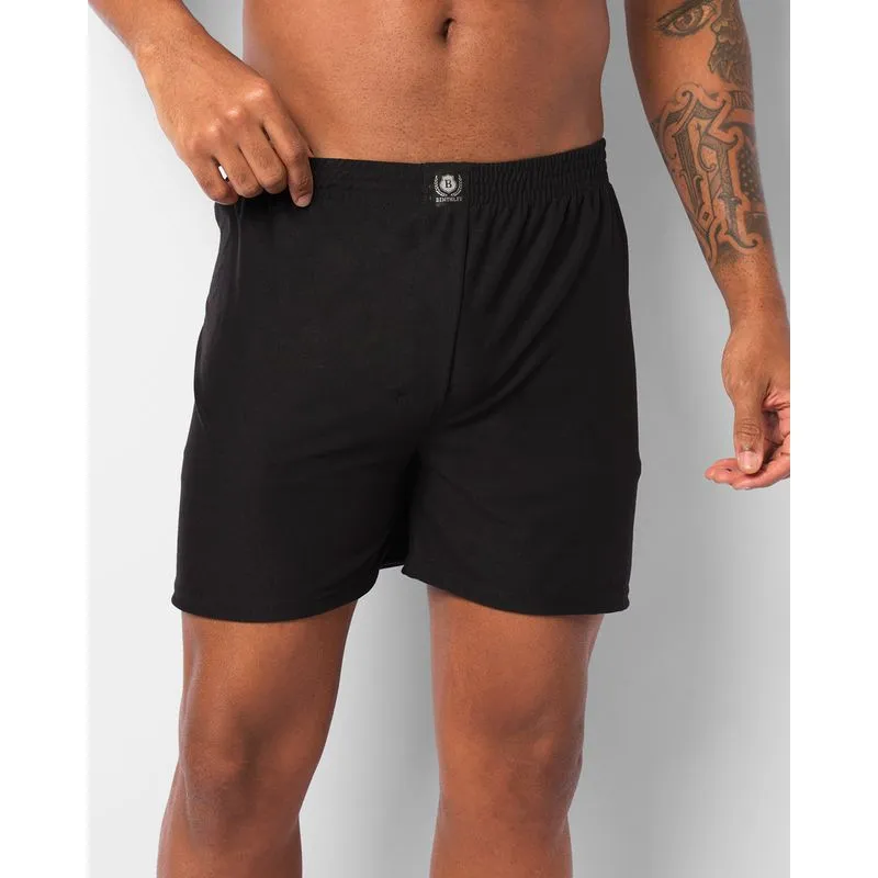 Samba Canção Masculina Reta Suede Preta P