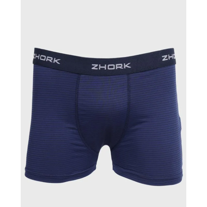 Cueca Masculina Boxer Microfibra Listrada Marinho G