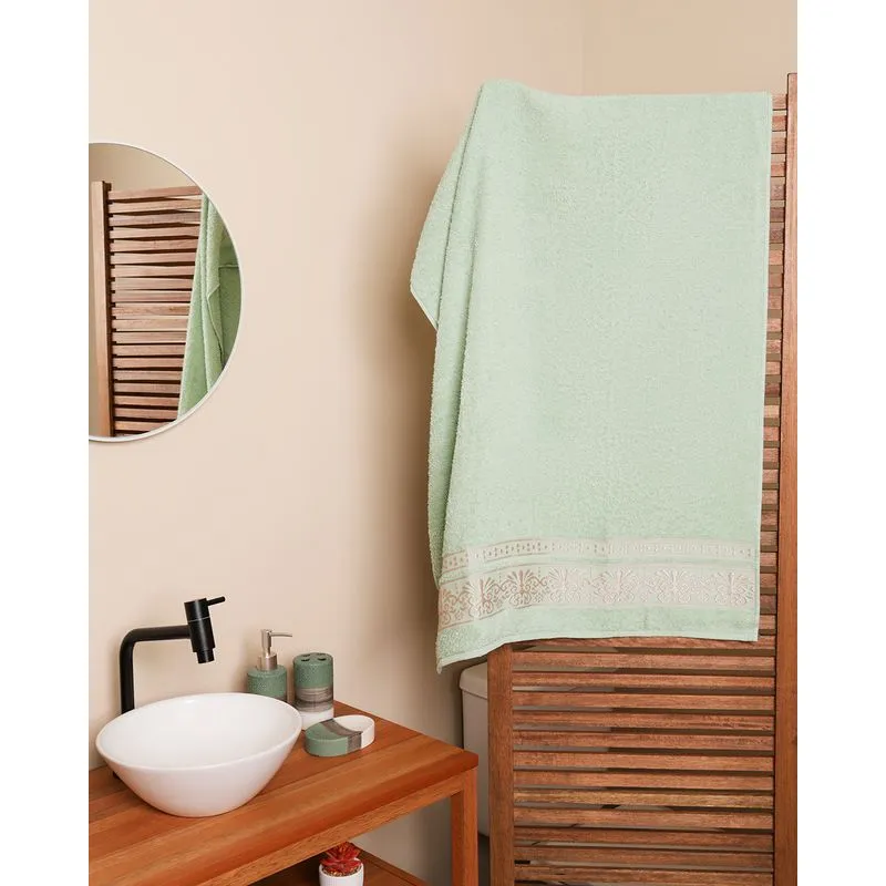 Toalha De Banho 68cm x 1,35m Arabesco Verde UN