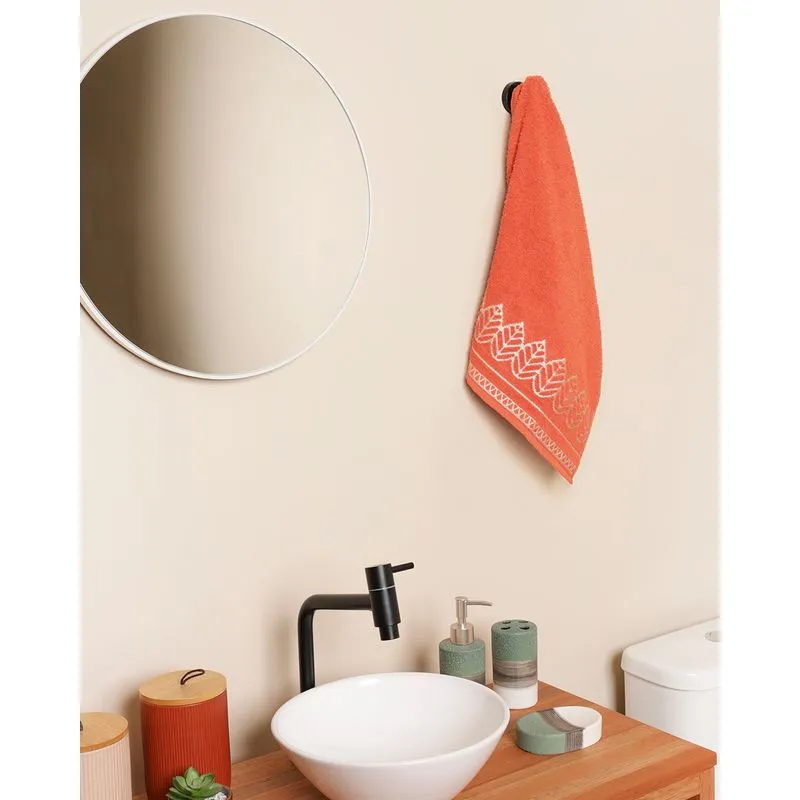 Toalha De Rosto 46cm x 70cm Viena Laranja UN
