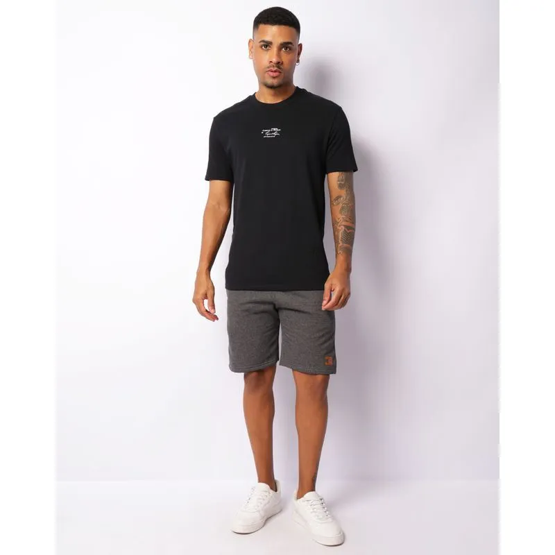 Bermuda Moletom Masculina Com Bolso Cordão Cinza G