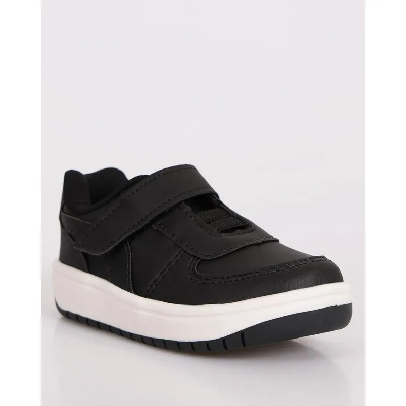 Tênis Bebê Casual Com Recortes Preto 24
