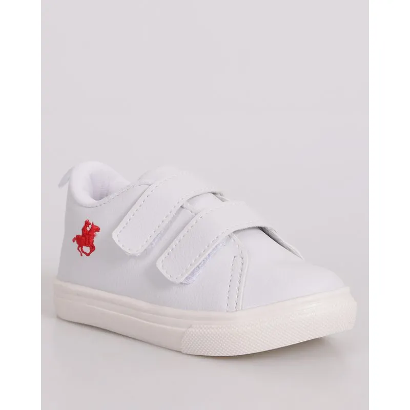 Tênis Bebê Casual Com Bordado Branco 20