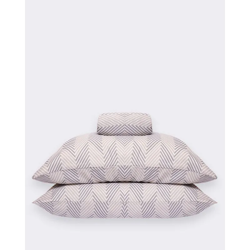 Jogo De Cama Queen Arte & Cazza 3 Peças Estampado Cinza UN