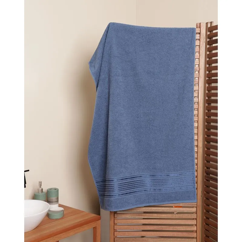 Toalha de Banho Camesa 70cm x 140cm Eletra Azul UN