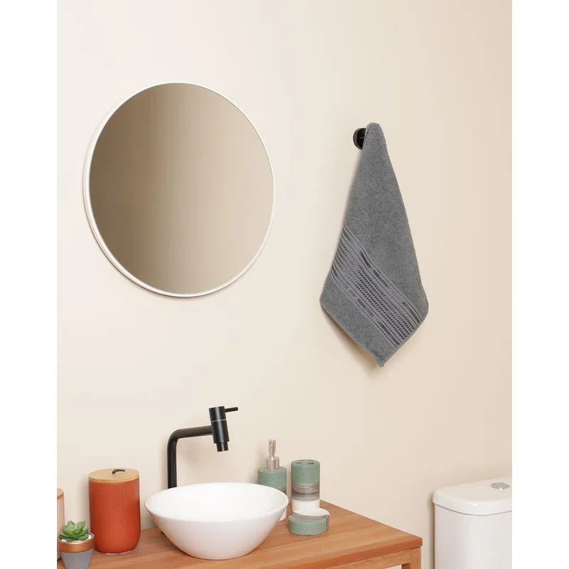 Toalha De Rosto 45cm x 70cm Camesa Cinza UN