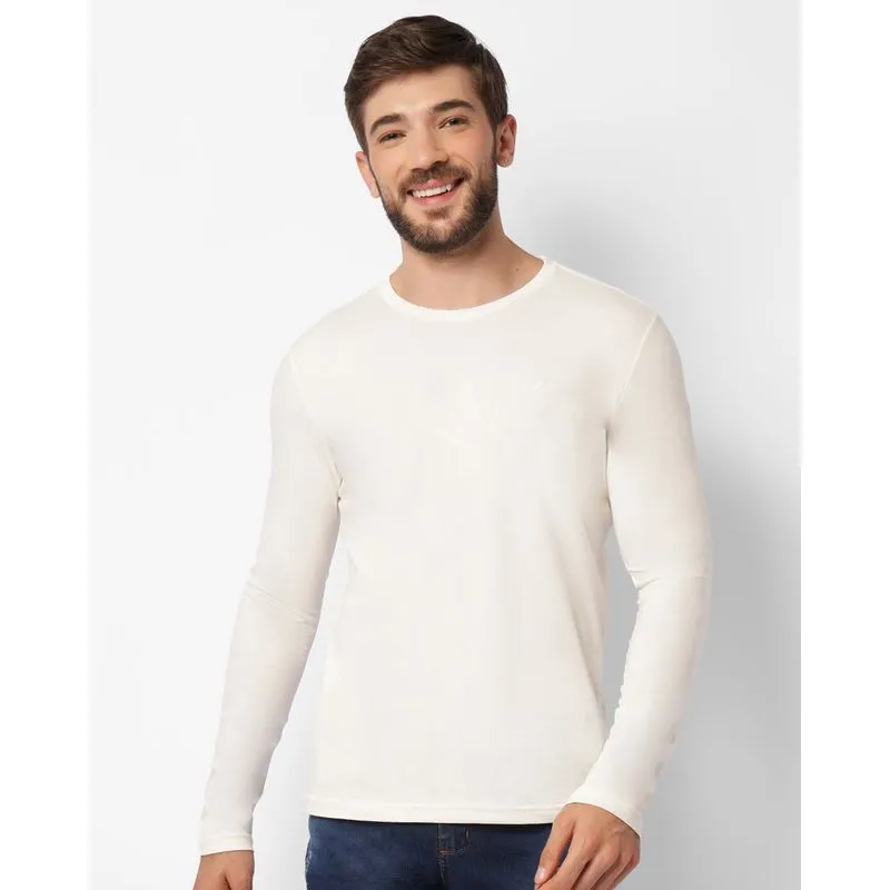 Camiseta Masculina Com Bordado Manga Longa Off White M