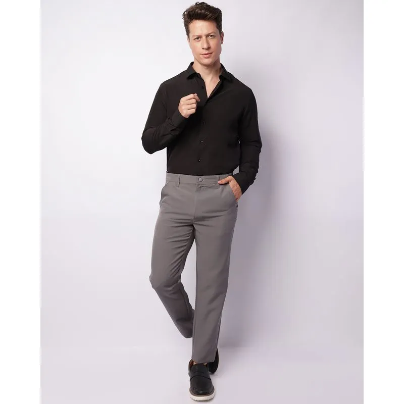 Calça Masculina Social Reta Two Way Cinza 42