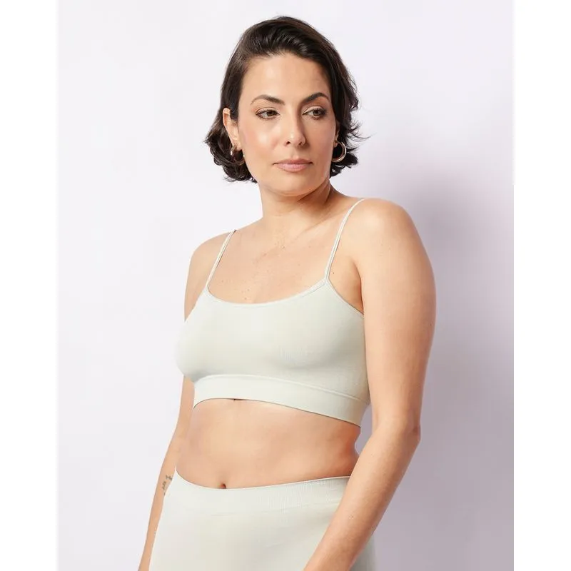 Top Feminino Alcinha Barra Elástica Verde GG