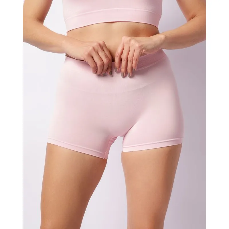 Calcinha Feminina Caleçon Laterais Sem Costura Rosa G