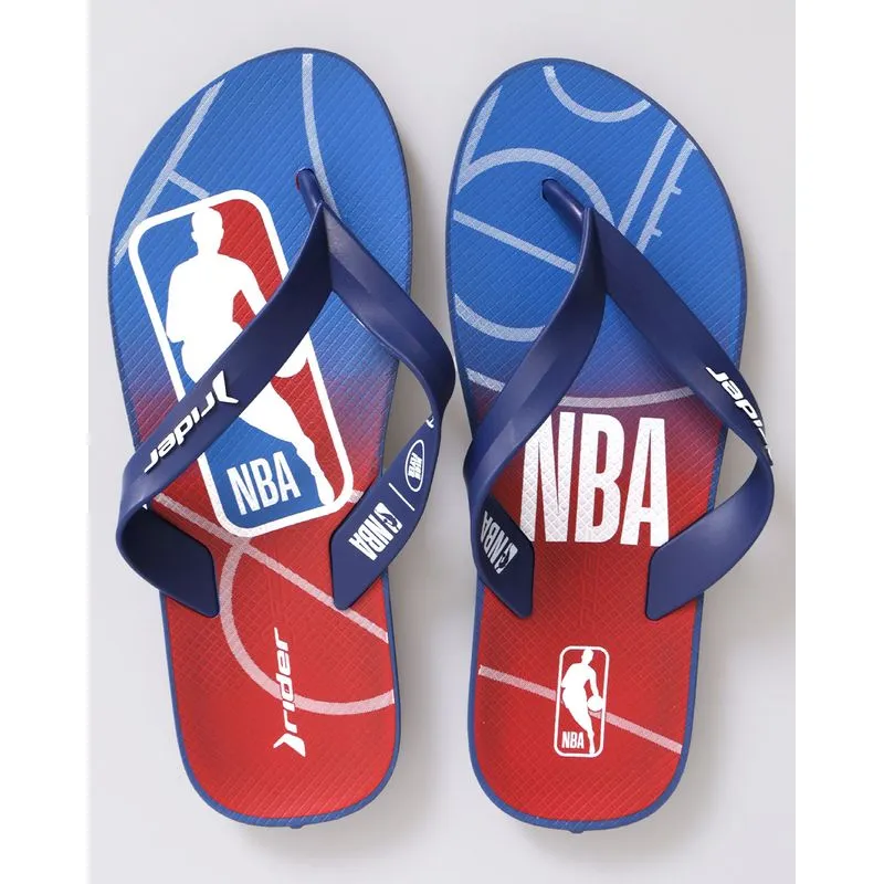 Chinelo Masculino Rider Tiras Largas Feel NBA Azul 39/40