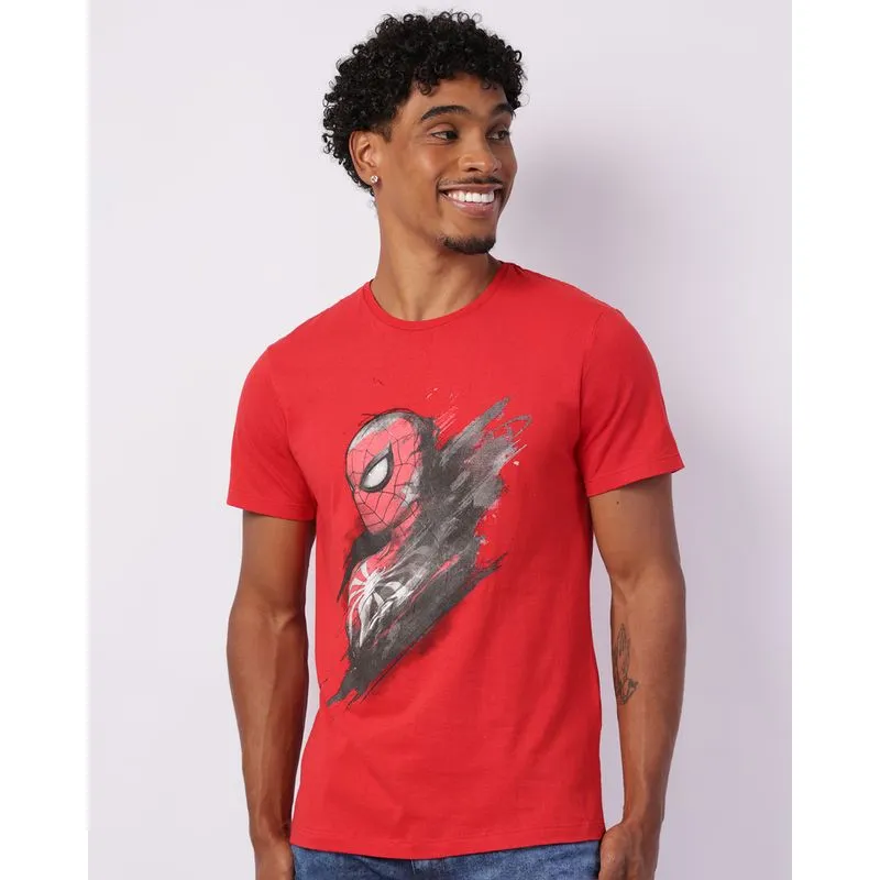 Camiseta Masculina Marvel Homem Aranha Vermelha G